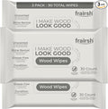 Wood Cleaning Wipes 90 Ct, Clean, Polish & Condition | Restore & Protect Shiny Surface, Wet Cleaner Wipes for Wooden Furniture, Kitchen Cabinets, Doors, Desks, Tables & Carved Wood