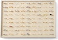 Large Jewelry Organizer for Drawer Insert Velvet Stackable Jewelry Trays for Earring Necklace Bracelet Ring Display (Beige, Ring 81 Slots)