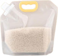【15 Pack】Food Storage Bags Grain Moisture-proof Sealed Bags Stand Up Packaging Pouches Large Reusable Sealed Bag with Handle and Cap BPA Free,13.7"x12.6"