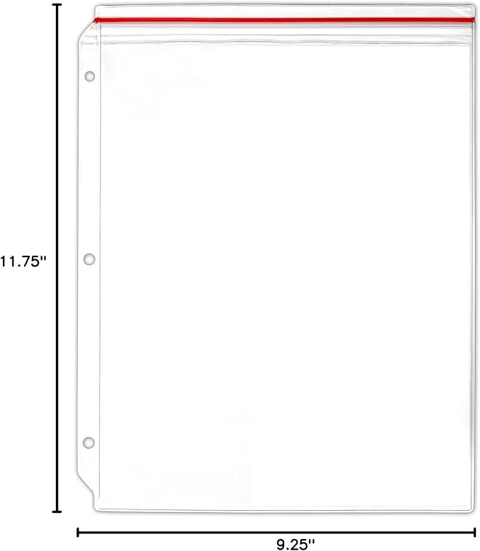 StoreSMART - Supply Zipper Case for 3-Ring Binders - 500-Pack - Vinyl Plastic - VH309-500