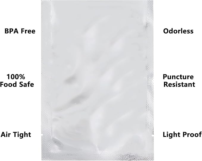 Heat Sealable Mylar Food Storage Bag,ULIFESTAR 5.5Mil Thicker Food Storage Pouches Oxygen Absorbers Vacuum Seal Airtight Packaging for Coffee Beans, Tea, Grains, etc（40 * 60cm/15.75 * 23.62'' ）