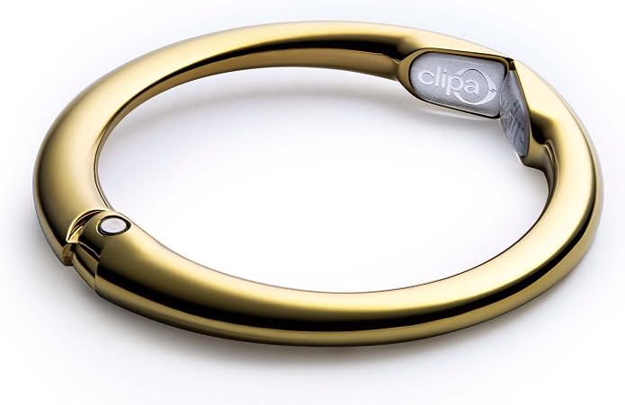 Clipa Bag Hanger Collection, The Ring that Opens into a Hook, Auto Closes | Holds 15 kg, Needs only 10mm to Hang a Hand Bag, Easy to Use with One Hand, The Instant Bag Hanger, 3 yr Warranty