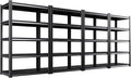 Set of 4 71"H Garage Shelving-2050LBS 5 Tier Storage Shelves,Adjustable Heavy Duty Metal Shelving Unit and Storage Large Rack,Utility Steel Shelf For Shop Warehouse Industrial Pantry 71"x35"x16"