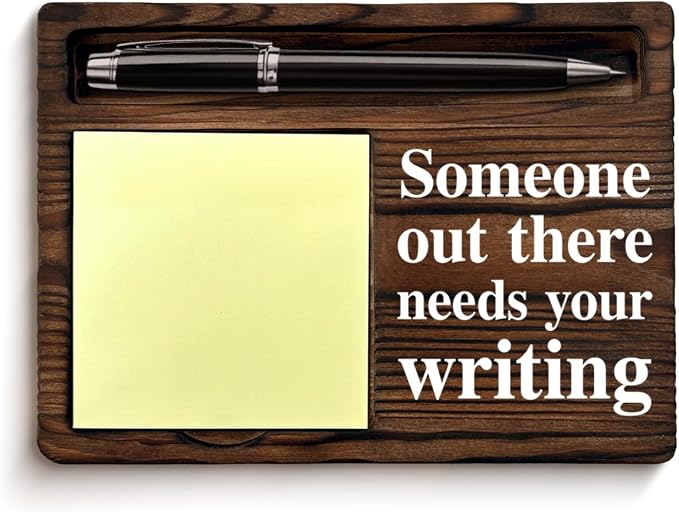 Writer Gifts for Women Men Friends, Cool Gifts for Writers Author Novelist Writing Lover, Someone Out There Needs Your Writing Sticky Note Holder