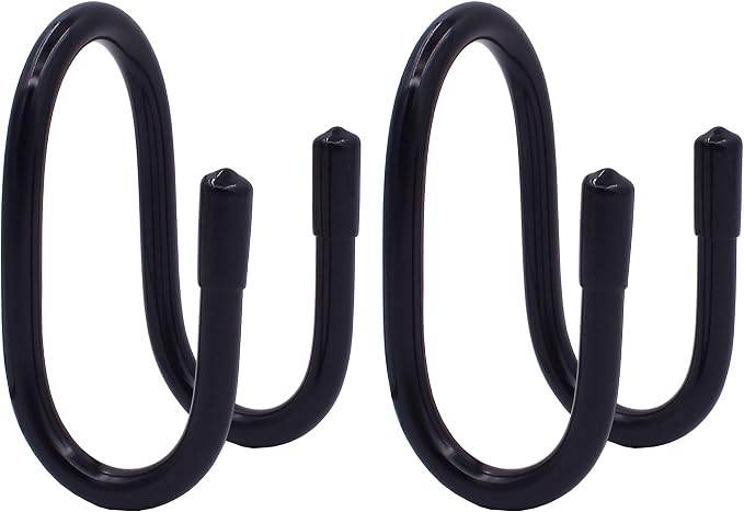 YYST Handbag Backpack Purse Hanger Hook Over The Closet Rod for Scarves, Men's Ties, Women's Shawls, Belts, Handbags, Wristlets, Purses, Bags,Backpacks, Satchels,etc (2)
