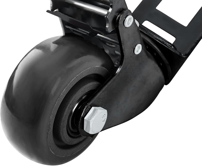 8PCS Storage Rack Caster Wheels,3" Heavy Duty Locking Caster Wheels Warehouse Shelf & Storage Racks Accessories,Fit for Boltless Self Locking Shelving Racks,1000LB Capacity(Black)