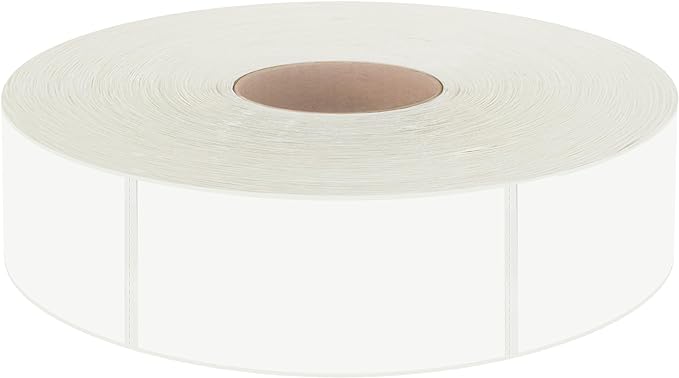 500 Removable Blank Food Labels, Water/Oil/Tear Resistant with Perforation Line for Freezer Food Containers Jars Pantry Organization (Each Measures 1” x 2”)