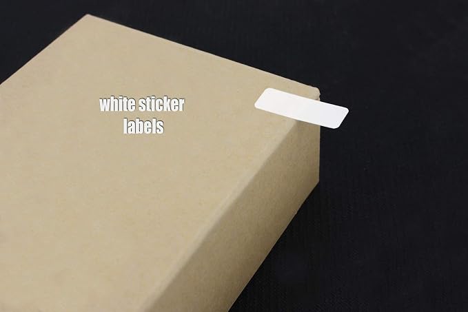 White Rectangular Labels + Bonus Color Stickers - White Color-Coding Labels with Laser Printer Template Included 1630 Pack - 10 Cases