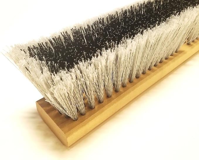 PBMA18002 Multi Surface Push Broom with Handle, 18" W, Green/Black