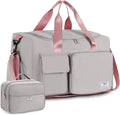 FIORETTO Women's Gym Duffle Bag with Shoes Compartment, 30L Capacity, Ideal for Travel, Gym, Sports, Duffel, Weekender