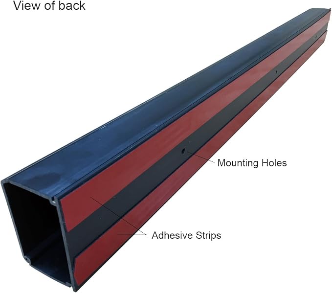 Electriduct XX-Large Latching Cable Raceway - 3" x 2" Channel Size - 3 Sticks - 3 Feet (9 Feet Total) - Black