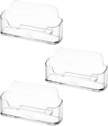 Mr. Pen- Acrylic Business Card Holder for Desk | Clear Plastic Business Cards Display Holders Stand, 3 Packs, Fits 40-60 Cards