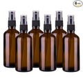 Hydior 4oz Amber Glass Spray Bottle for Essential Oil, Empty Fine Mist Spray Bottle, 6 Pack