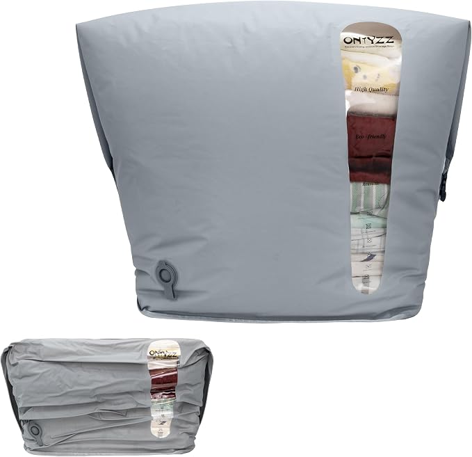ONTYZZ Home Vacuum Bags Space Saver Compression Domestic Vacuum Sealer Bags for Clothes, Comforters, Blankets, Bedding