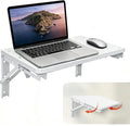 Folding Shelf Wall Mounted, 16.5inches Floating Desk for Small Space | Wooden Fold Down Projector Shelf, 2pcs Heavy-Duty Brackets Holds Up to 55lbs for Bedside, Living Room, Home Office, Kitchen