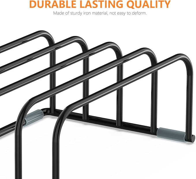 KORRTFID Cutting Board Storage Rack, Compact Cutting Board Organizer, Chopping Board Storage Stand Rack, Bakeware & Cookie Pan Sheets Organizer (1.0 Inch Width Slots)