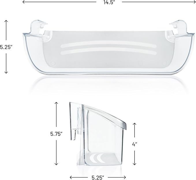 Smart Choice 240323002 Refrigerator Door Bin – Bottom Shelf Replacement for Frigidaire & Kenmore – Exact Fit, NOT Universal – 15.77" x 3.98" x 3.96" – Measure Before Purchase