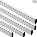 Oval Closet Rod - 94" - Chrome - 5 Pack (Chrome, 94" Rod)