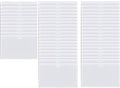 50pcs Self-Adhesive Business Card Protecror,Waterproof Clear Adhesive Label Pockets,Transparent Label Holder with White Card for Cabinet,Storage Bin,Supermarket,Bookself,Mailbox,Tag,Drawers