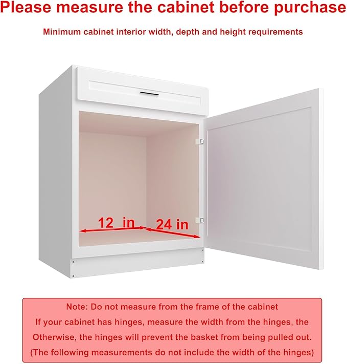 Pulloutor Pull Out Cabinet Organizer,Slide Out Kitchen Cabinet Storage Shelf and Drawer Organizer NEED 12" W and 22" D Cabinet, Chrome Finish (11 * 21 in)