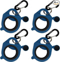 Zip Tie Holder Cable Tie Holder Heavy-Duty Colored Upgraded Carabiner Clip for Tool Belt Organized Strong Efficient for Electrician Tool Storage Reusable Portable(Blue, 4 Piece)