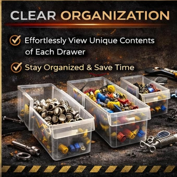 Quantum Storage Systems PDC-22BK 22 Drawers Cabinet Part Organizer 10" H x 20" W x 7" D