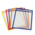 hand2mind Reusable Clear-Vu Dry Erase Pockets for Students, Dry Erase Office Supplies, Teacher Supplies for Classroom, School Supplies, Classroom Supplies (Pack of 5)