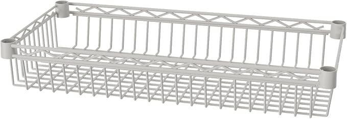 SINGAYE 6 Tier Shelf Wire Shelving Adjustable Storage Shelves Basket Rack | Adjustable Shelves with Wheels Metal Storage Unit Closet Bathroom Organizers Pantry Kitchen Garage Laundry Room White