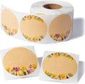 MONEST (500pc/Roll) 2" Stickers for Jars and Lids | Pantry, Mason Jar, Canning, Spice, and Bottle Labels (Yellow Tulip 2")