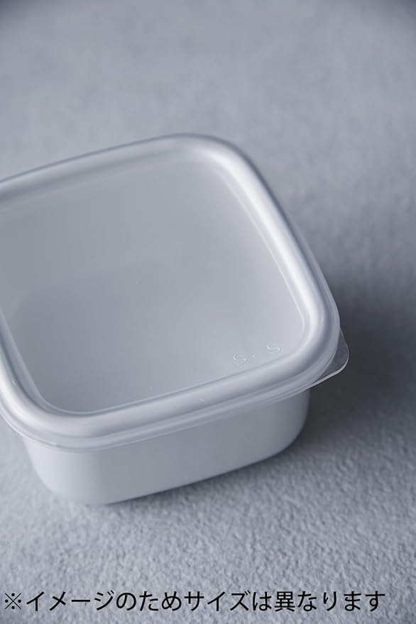 Noda Horo Square White Enamel Stockpot (L) Imported From Japan