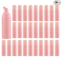 Tekson 30PCS Soap Foam Bottle (2 oz), Empty Travel Foaming Lash Shampoo for Cleanser, Dispenser (Pink Cap)