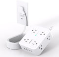 Extension Cord 10 Ft, Ultra Thin Flat Plug Power Strip Surge Protector with 8 Outlets 4 USB Ports (2 USB C), HANYCONY Outlet Extender Desk Charging Station for Home Office Dorm Room Essentials | 8 Outlets 4 USB Ports (2 USB C), HANYCONY Outlet Extender...