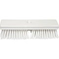 SPARTA Plastic Floor Scrub Brush, Brush Head Only, Deck Brush with ACME Standard Thread Fitting for Deck, Industrial Kitchens, and Hospitals, 10 Inches, White