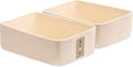 MiniArk Large Shallow Organizing Baskets 15x11x5.1 Inches - Rope Woven Storage Bins for Bathroom, Shelves, Cube Closet, Beige 2 Packs
