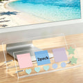 Monitor Memo Board Holder 14"x5", 2pcs Office Organization Memo Holders for Computer Sticky Note Holder, Space-Saving Under Monitor, Movable & Reusable, Screen Saver for Office & Home Desktop Decor