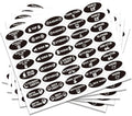 200 Pcs Boat Switch Panel Labels, Oval Marine Boat Dash Board Switch Instrument Panel Decal Sticker Universal Waterproof Switch Panel Labels Decal for Dashboard, Boats, RVs, Caravans