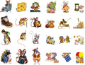 Seasonstorm Cute Cartoon Mouse Kawaii Aesthetic Pastel Art Agenda Journal Planner Stationery Stickers