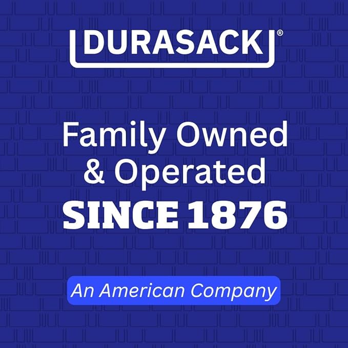 DURASACK Heavy Duty Storage Tote Bag with Zipper Top 22-Gallon Rugged Woven Polypropylene Moving Bag, Reusable Self-Standing Design, Holds up to 500 Pounds, Single, Gray