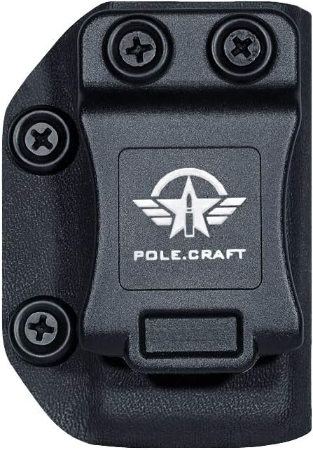 POLE.CRAFT IWB/OWB Magazine Holster Kydex - Mag Carrier Fits: 9mm .40 Double Stack / 9mm .40 Single Stack - P365 1911 Glock 19 19X 17 26 27 28 43 22 23 25 26 27 31 32 33 34 35 37 38 Glock43X .. Mag