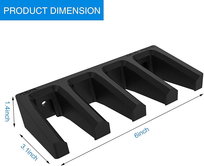Solid ABS 6X Standard PMAG Wall Mount, Mag Holder, Home Magazine Storage Rack