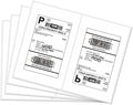 MFLABEL® Round Conrner Half Sheet Shipping Labels 2-UP Click-n-Ship Mailing Postage Labels(4000Labels)