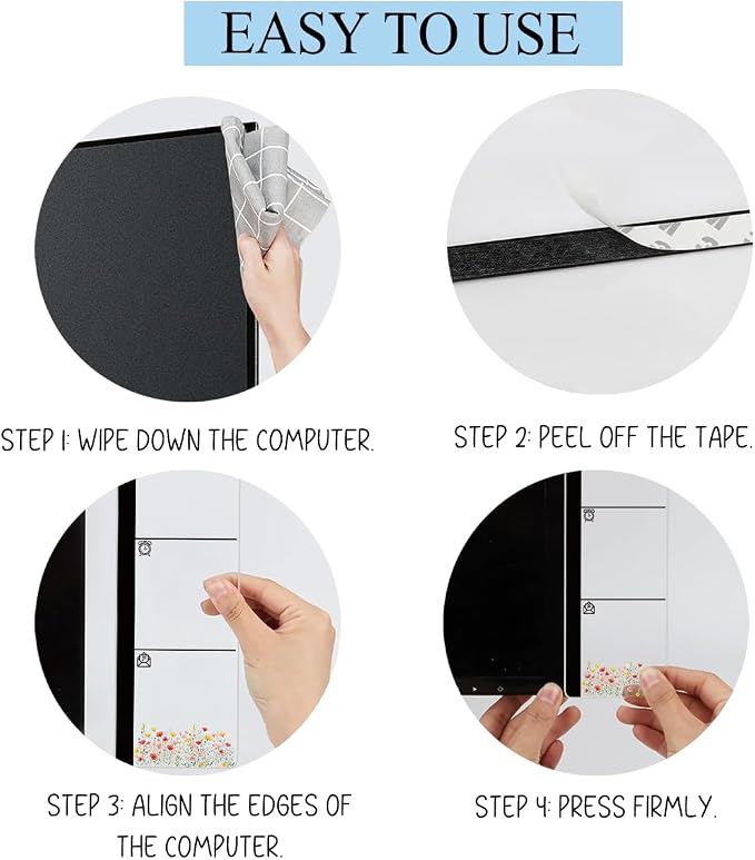Monitor Memo Board Acrylic Sticky Note Holder Funny Silly Goose On The Loose Office Desk Decor with 100 Self Stick Note Pads