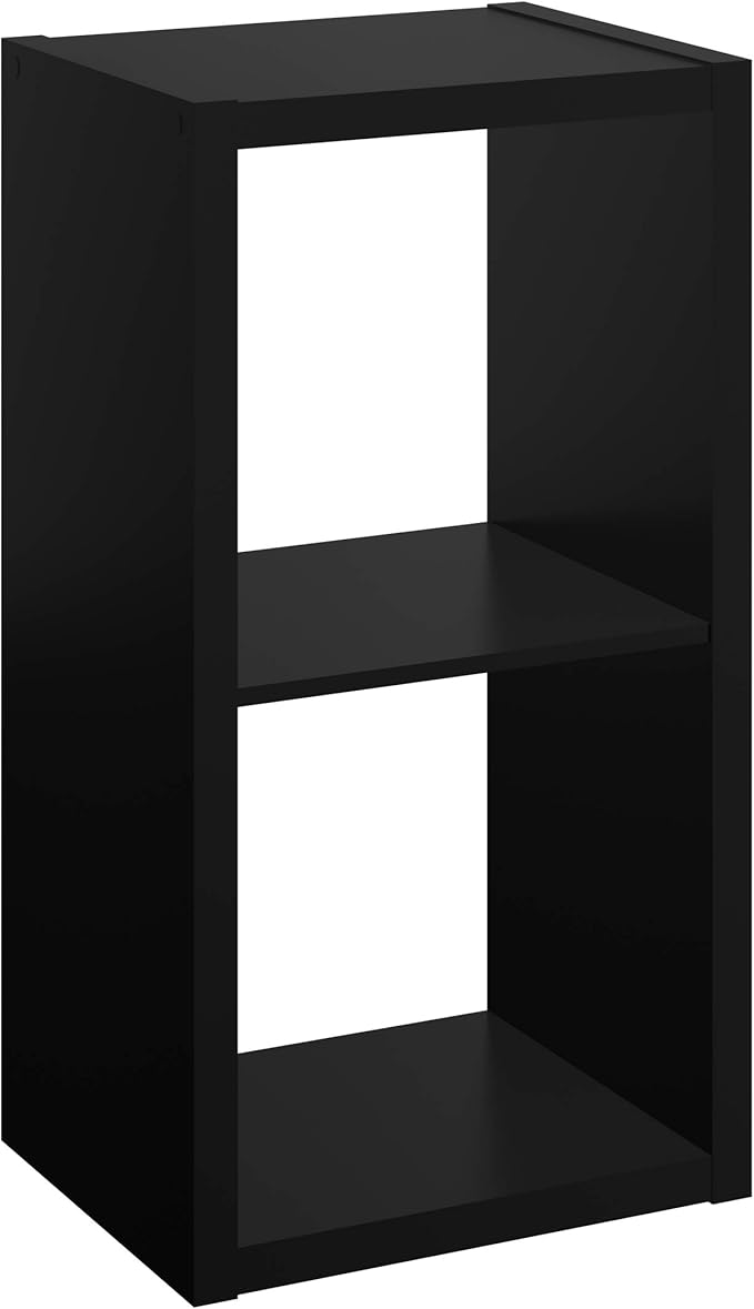 ClosetMaid 2-Cube Decorative Open Back Storage Organizer, Black