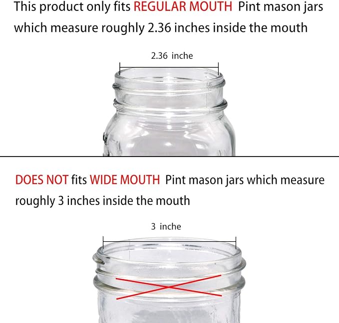 Amolliar Mason Jar Foaming Soap Dispenser Pump Lids (6 Pack), Refillable Foaming Pump Replacement for 16oz Regular Mouth Mason Jar, Waterproof Sticker, Kitchen Bathroom Farmhouse Decor, Brushed Nickel