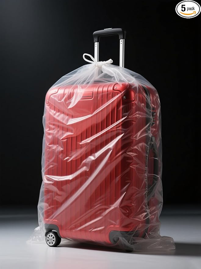 Extra Large Storage Bags 40x60 inches Clear Plastic Moving Bags for Luggage, Suitcase, Comforter, Chair, Kids Bike and More (5 pcs)