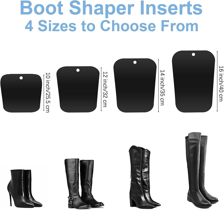 Ruisita 4 Pieces (2 Pairs) Boot Shapers Form Inserts Breathable Boots Support for Men or Women