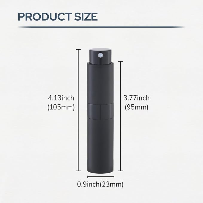 Fusupak Perfume Atomizer Travel Bottle Refillable: Cologne Sprayer Portable for Men - Mini Spray Empty for Refill - 8ml Small Size Pink Purple Blue