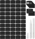 Mr. Pen- Basket Labels Clip On Set, 52 pcs | 50 Removable Bin Labels Clip On with 2 Chalk Markers, Basket Tags, Bin Clips