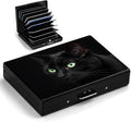 Black Cat Metal Wallet Credit Card Protector Case Equipped RFID Blocking | with Pop-Up Button Slim Business Cards Holder Aluminum Cards Case Exclusive Cat Mom Gifts for Women Men