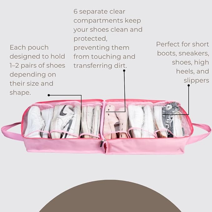 Shoe Bag for Travel, Portable Storage Organizer for Women and Men